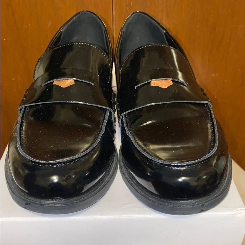 Marc Fisher Black Penny Loafers Flats - Picture 2 of 6